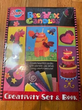 Shure Beeswax Candle Craft Set - Bright Red, Yellow, Blue, Pink, Purple, Green
